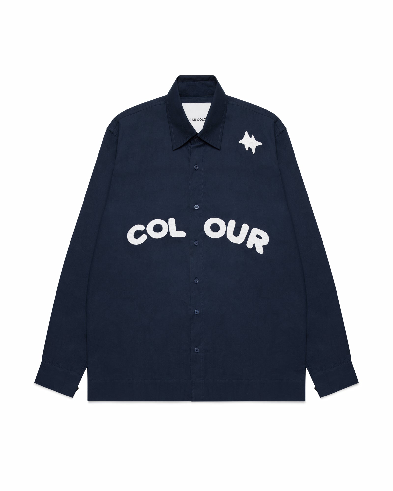 Colour Long Sleeve Shirt  Navy